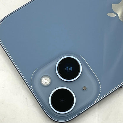 【全額返金保証】【最速発送】Apple iPhone iPhone 14 128GB ブルー docomo 白ロム 動作確認済 77%