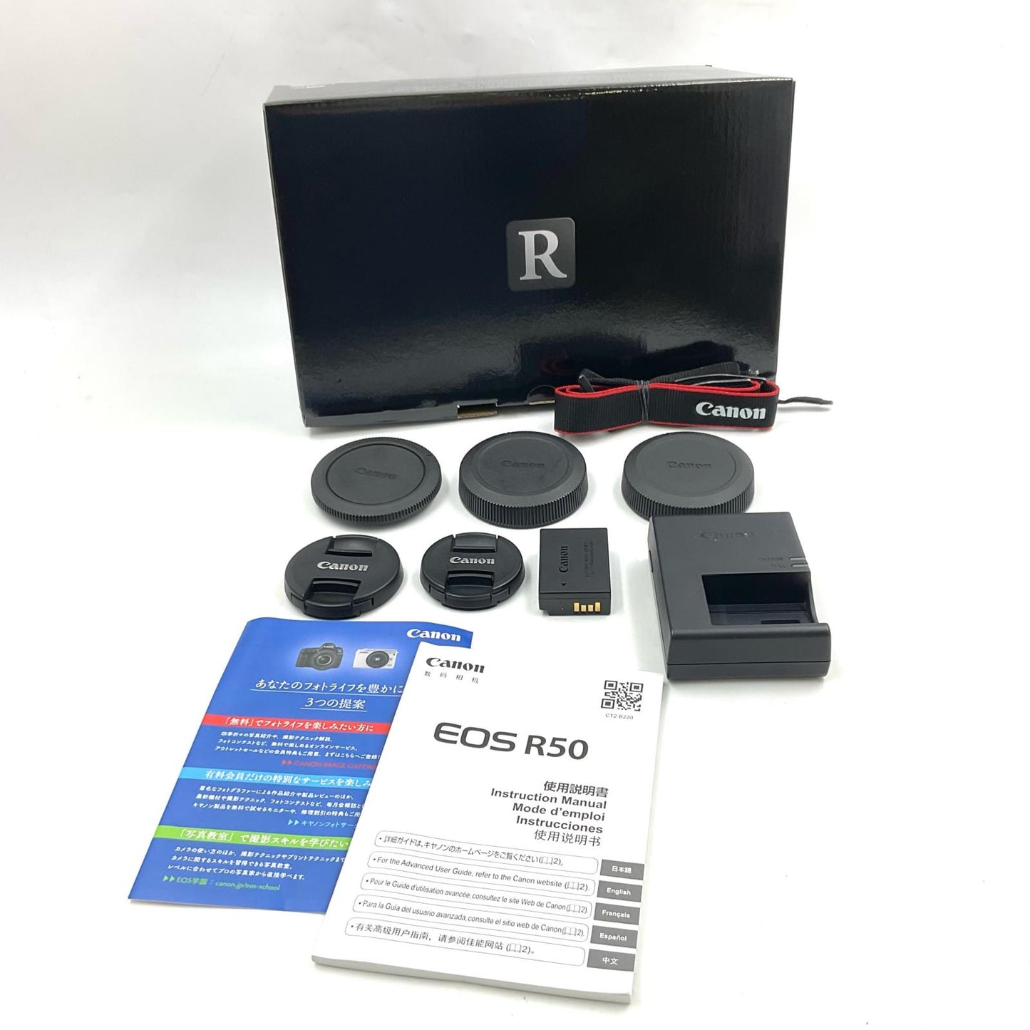 【全額返金保証】【最速発送】Canon デジタル一眼 EOS R50 ダブルズームキット [ブラック] 動作確認済