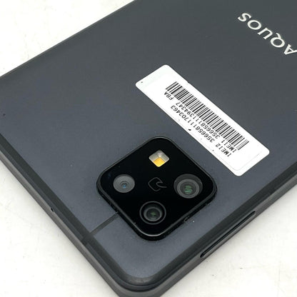 【全額返金保証】【最速発送】SHARP AQUOS sense6 64GB Black 楽天モバイル SIMフリー SH-RM19 白ロム 動作確認済