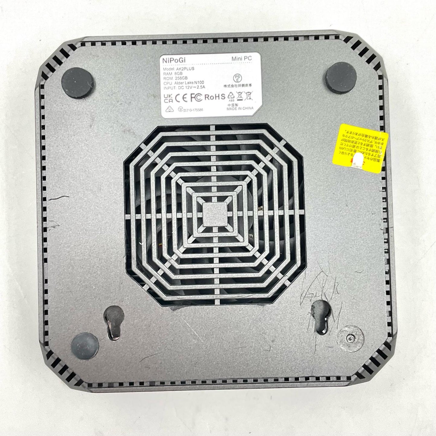 【全額返金保証】【最速発送】NIPOGI AK2 PLUS Intel N100 8GB SSD 256GB 美品 動作確認済