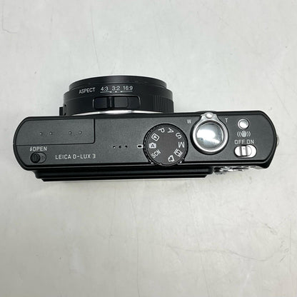 【全額返金保証】【最速発送】Leica コンパクトデジタルカメラ D-LUX 3 ブラック 美品 動作確認済