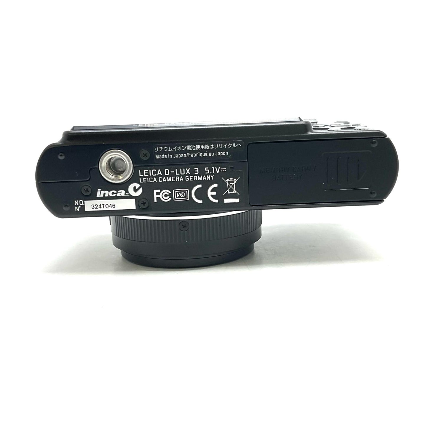 【全額返金保証】【最速発送】Leica コンパクトデジタルカメラ D-LUX 3 ブラック 美品 動作確認済