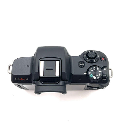 【全額返金保証】【最速発送】Canon デジタル一眼 EOS Kiss M ボディ ブラック 美品 動作確認済