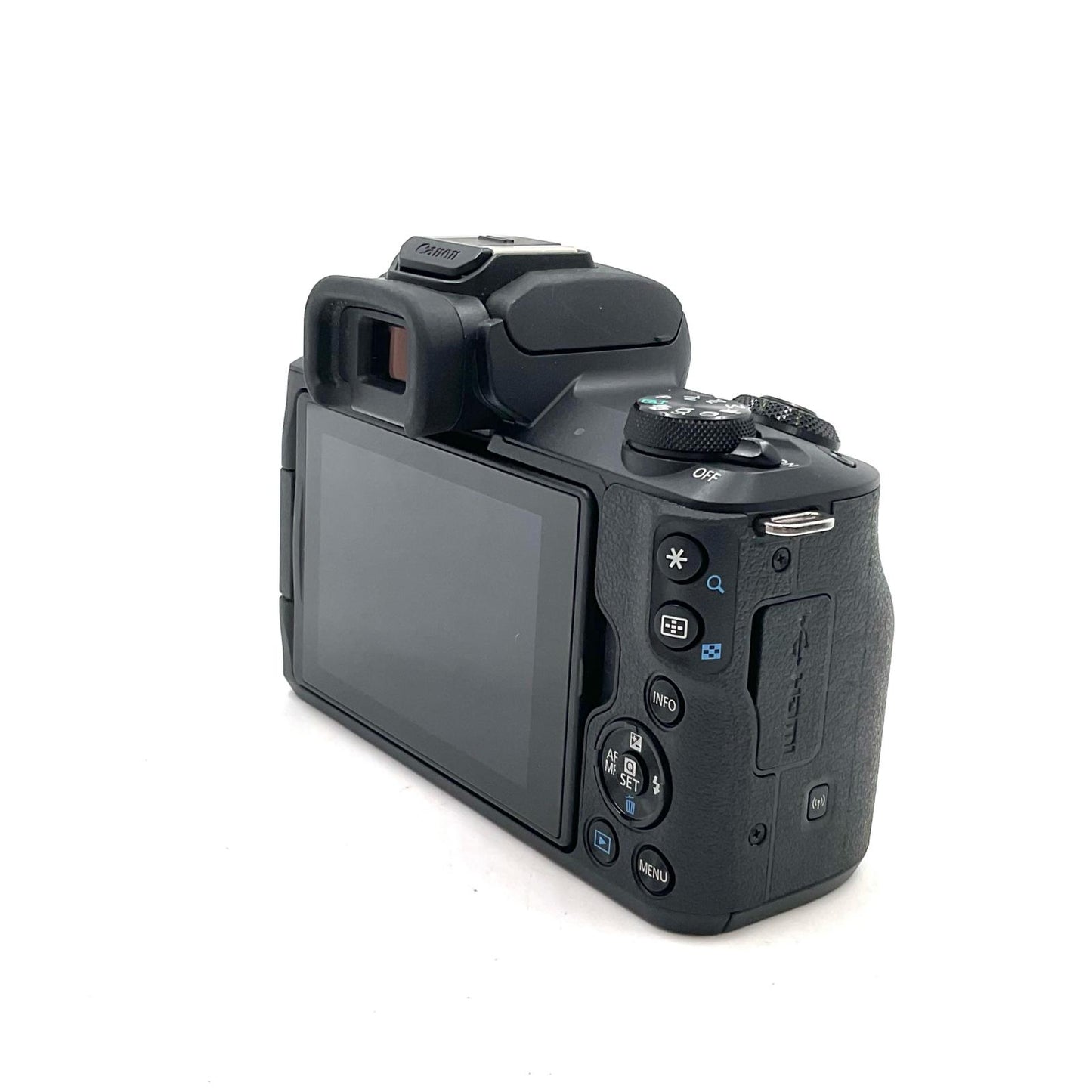 【全額返金保証】【最速発送】Canon デジタル一眼 EOS Kiss M ボディ ブラック 美品 動作確認済