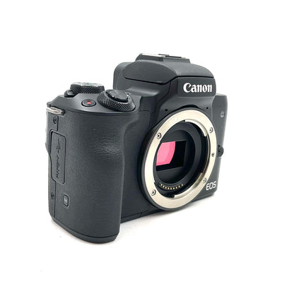 【全額返金保証】【最速発送】Canon デジタル一眼 EOS Kiss M ボディ ブラック 美品 動作確認済