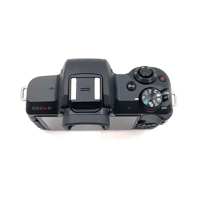 【全額返金保証】【最速発送】Canon デジタル一眼 EOS Kiss M ボディ ブラック 美品 動作確認済