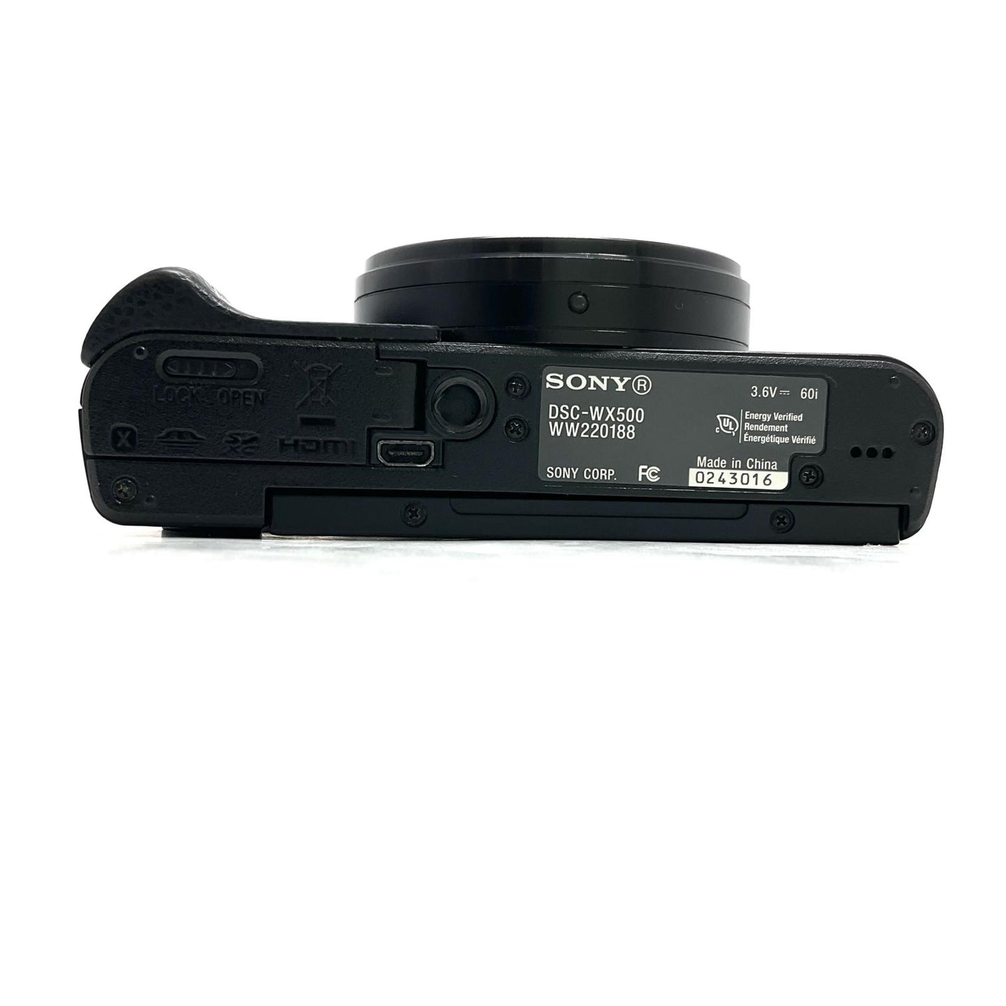 【全額返金保証】【最速発送】Sony コンパクトデジタルカメラ Cyber-shot DSC-WX500 ブラック 美品 動作確認済