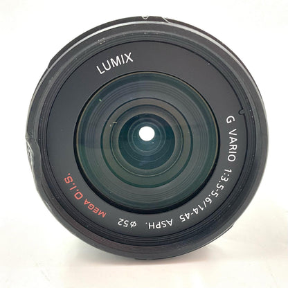 【全額返金保証】【最速発送】Panasonic LUMIX G VARIO 14-45mm/F3.5-5.6 ASPH./MEGA O.I.S. H-FS014045 動作確認済