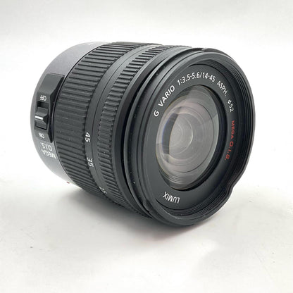 【全額返金保証】【最速発送】Panasonic LUMIX G VARIO 14-45mm/F3.5-5.6 ASPH./MEGA O.I.S. H-FS014045 動作確認済