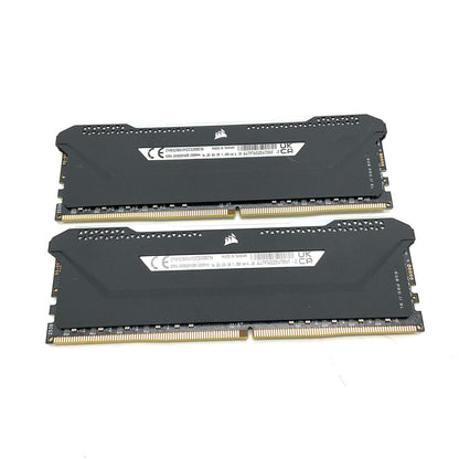 【全額返金保証】【最速発送】Corsair メモリ DDR4 PC4-25600 16GB 2枚組 合計32GB CMH32GX4M2Z3200C16 美品 動作確認済