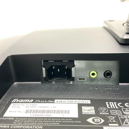 【全額返金保証】【最速発送】iiyama ProLite XB2783HSU PL2783H 27インチ 美品 動作確認済
