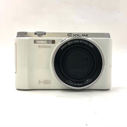 【全額返金保証】【最速発送】CASIO コンパクトデジタルカメラ EXILIM HS EX-ZR1000 ホワイト 動作確認済