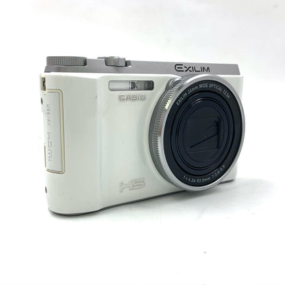 【全額返金保証】【最速発送】CASIO コンパクトデジタルカメラ EXILIM HS EX-ZR1000 ホワイト 動作確認済