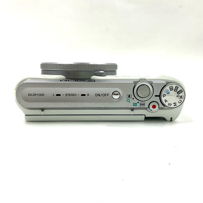 【全額返金保証】【最速発送】CASIO コンパクトデジタルカメラ EXILIM HS EX-ZR1000 ホワイト 動作確認済