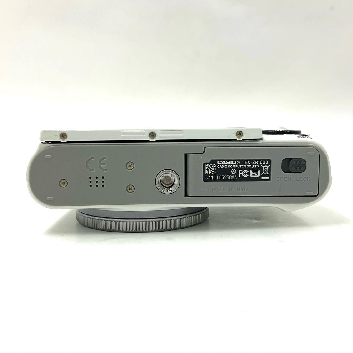 【全額返金保証】【最速発送】CASIO コンパクトデジタルカメラ EXILIM HS EX-ZR1000 ホワイト 動作確認済