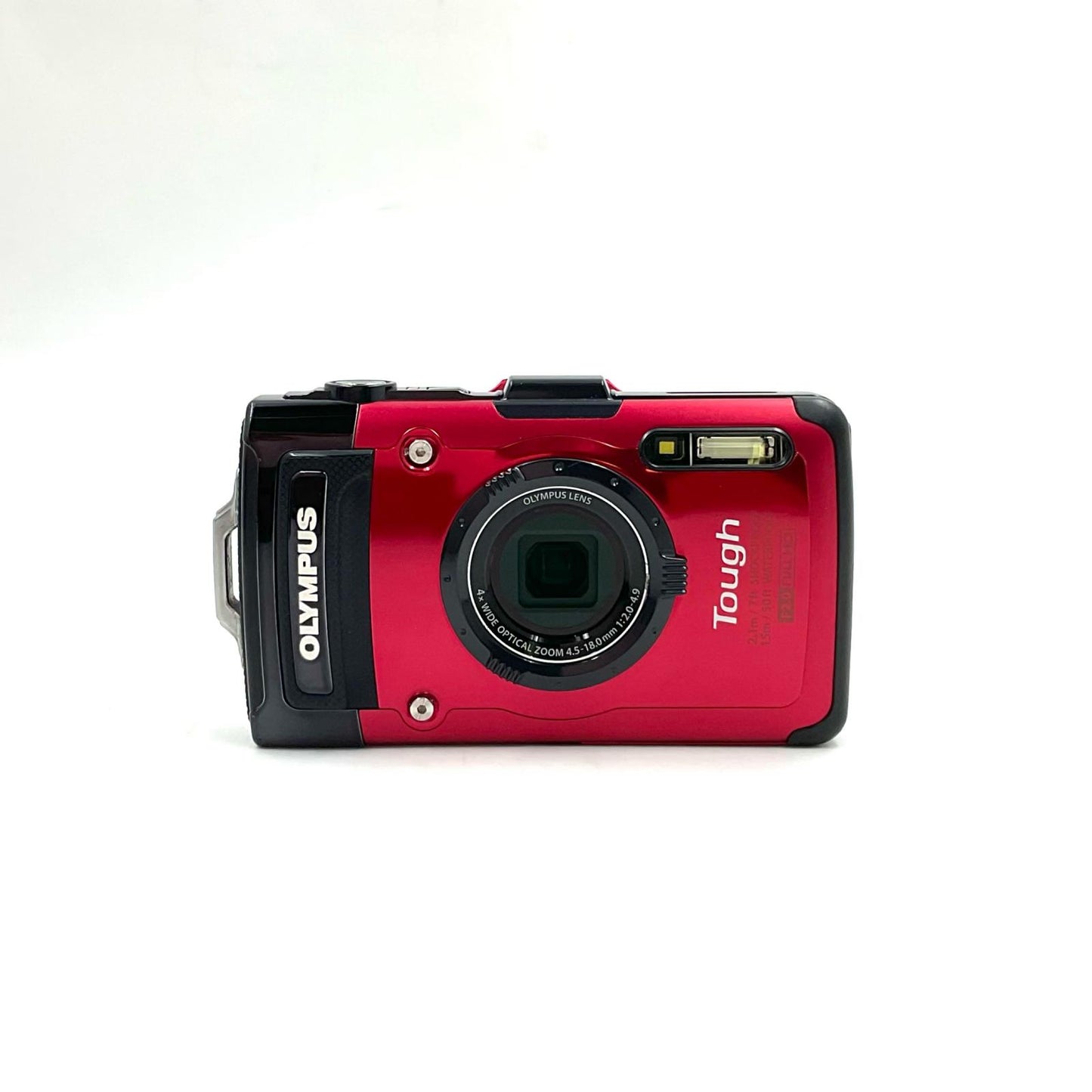 【全額返金保証】【最速発送】OLYMPUS コンパクトデジタルカメラ TG-2 Tough　レッド 動作確認済
