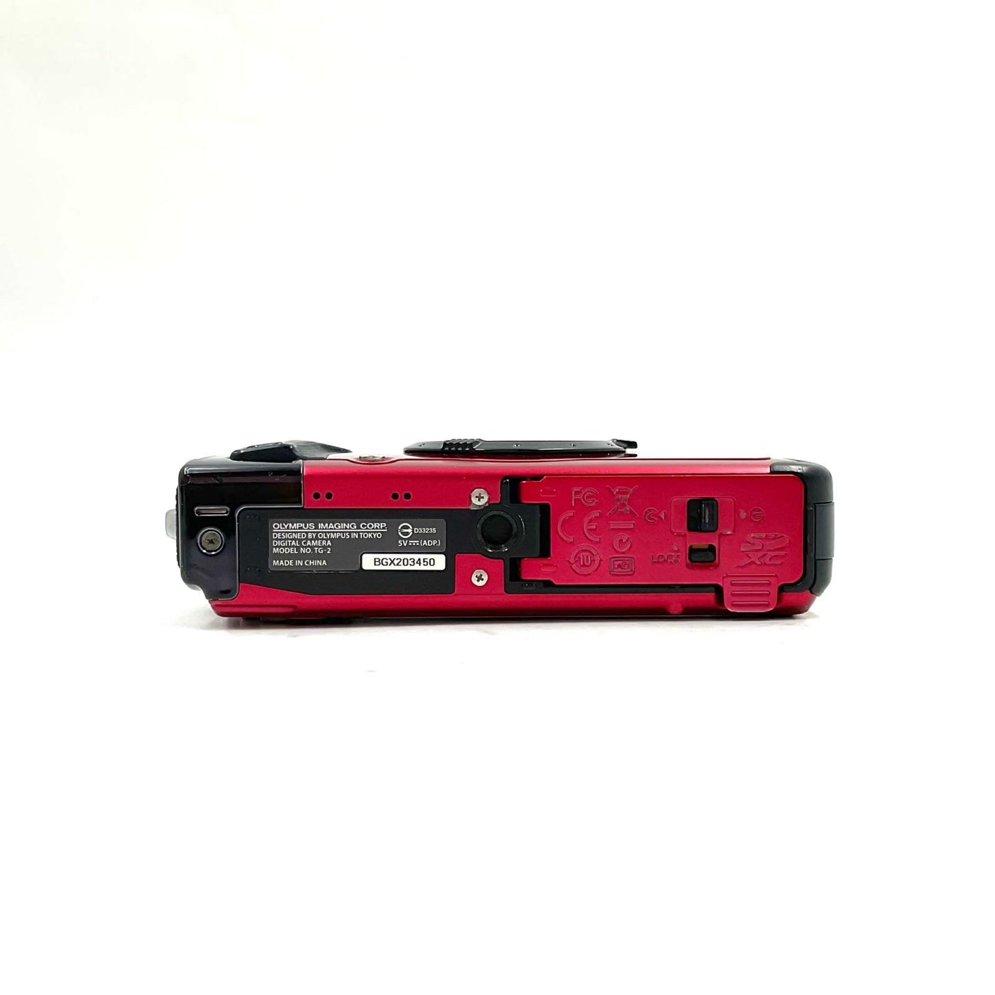 【全額返金保証】【最速発送】OLYMPUS コンパクトデジタルカメラ TG-2 Tough　レッド 動作確認済