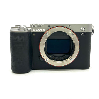 【全額返金保証】【最速発送】Sony デジタル一眼 α7C ILCE-7CL ズームレンズキット シルバー 美品 動作確認済