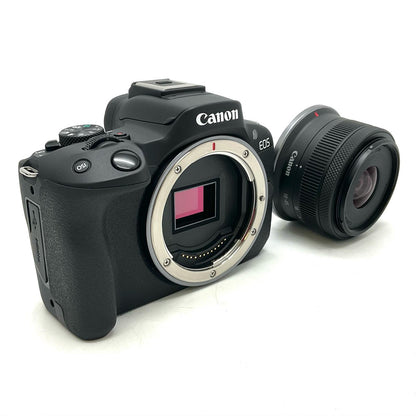 【全額返金保証】【最速発送】Canon デジタル一眼 EOS R50 RF-S18-45 IS STM レンズキット [ブラック] 美品 動作確認済