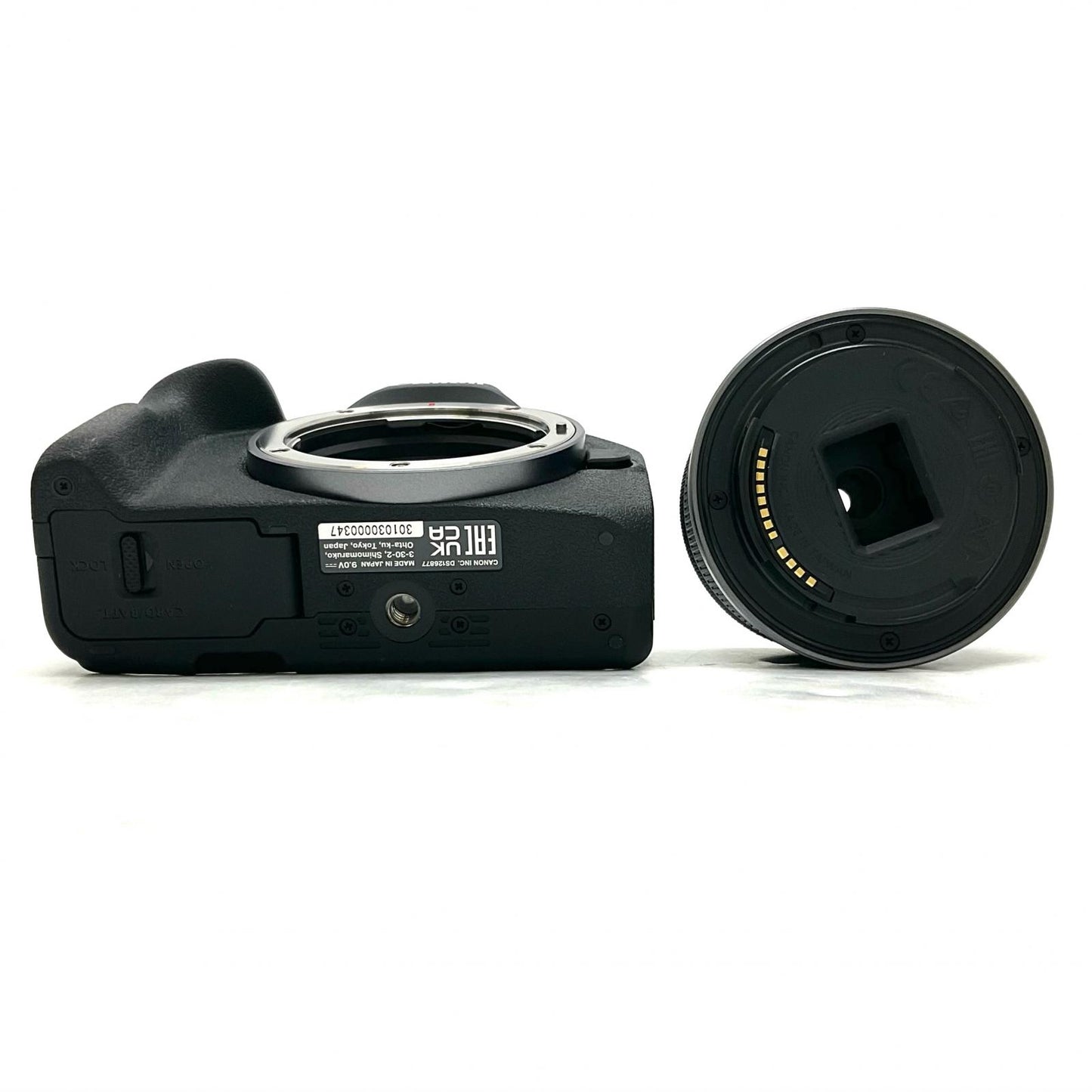 【全額返金保証】【最速発送】Canon デジタル一眼 EOS R50 RF-S18-45 IS STM レンズキット [ブラック] 美品 動作確認済