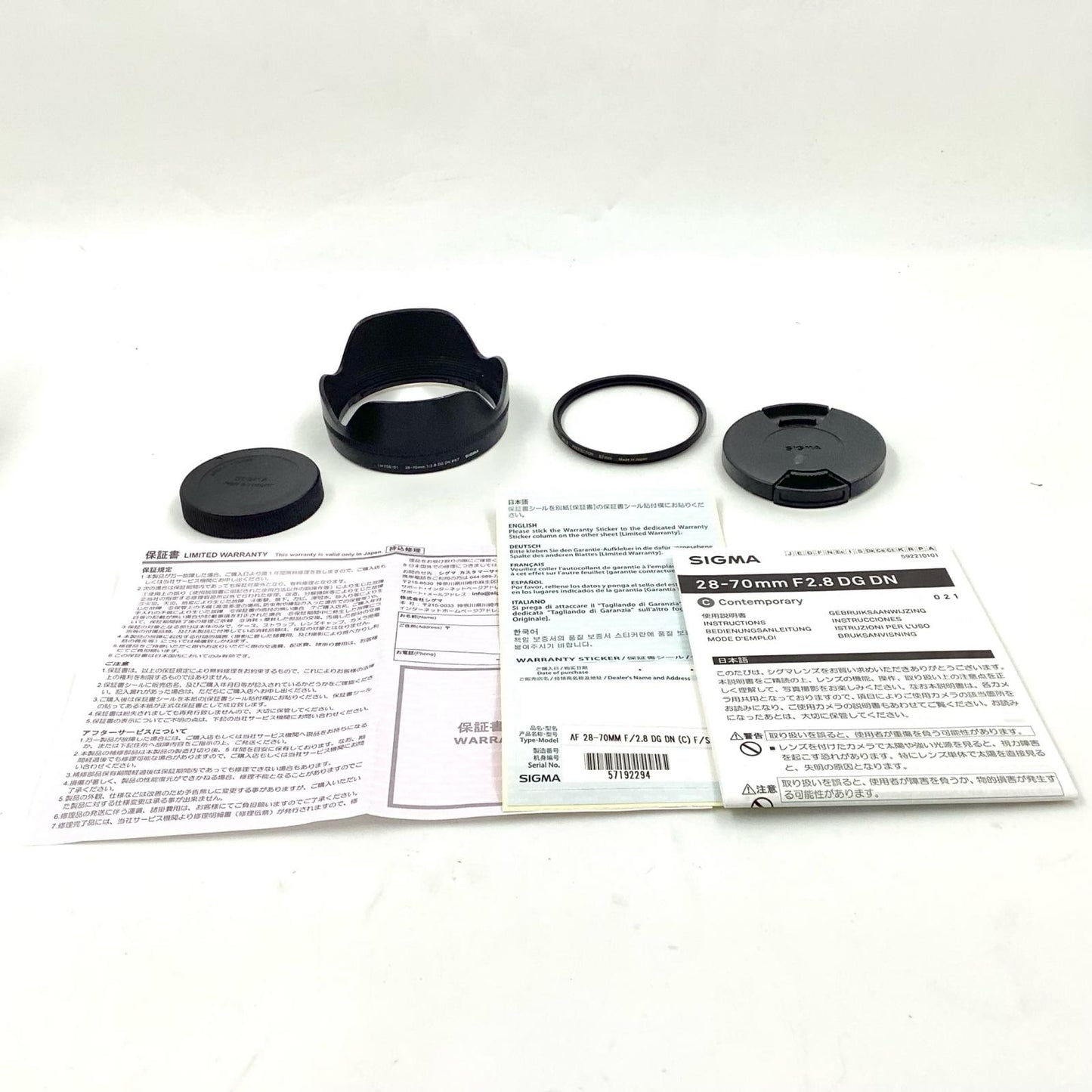 【全額返金保証】【最速発送】SIGMA 28-70mm F2.8 DG DN Contemporary　 美品 動作確認済