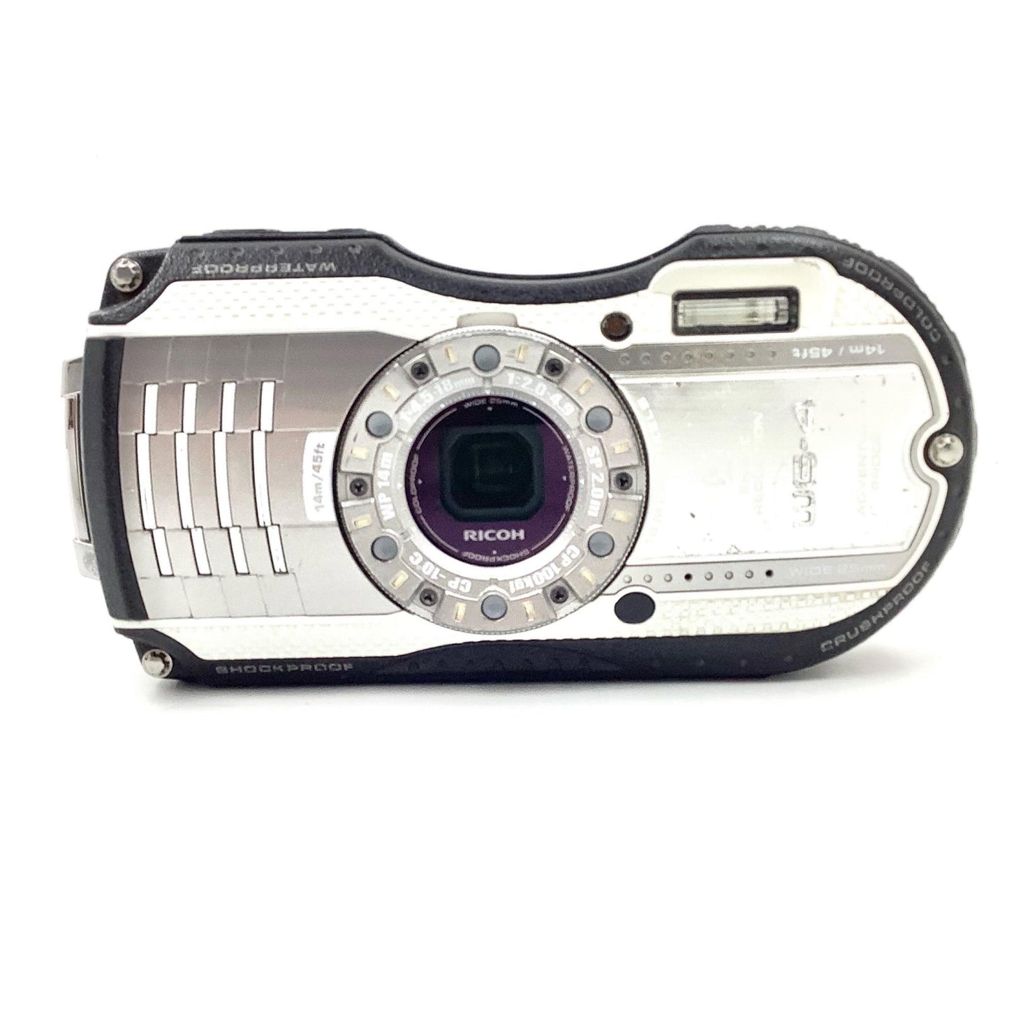 【全額返金保証】【最速発送】RICOH コンパクトデジタルカメラ WG-4 [シルバー] 動作確認済