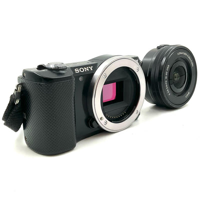 【全額返金保証】【最速発送】Sony デジタル一眼 α5000 ILCE-5000L パワーズームレンズキット [ブラック] 動作確認済