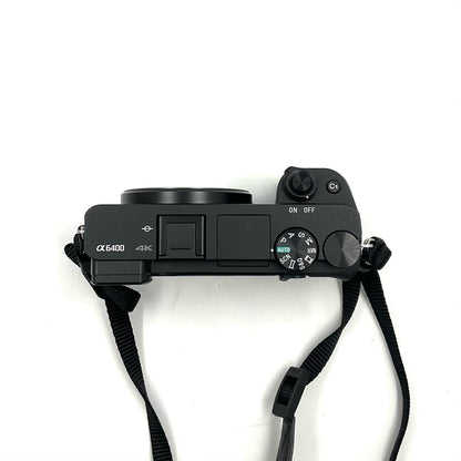 【全額返金保証】【最速発送】Sony デジタル一眼 α6400 ILCE-6400 ボディ ブラック 美品 動作確認済