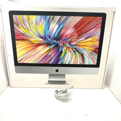 【全額返金保証】【最速発送】Apple iMac 27インチ 8コア intel core i7 40GB SSD 512GB シルバー 美品 動作確認済