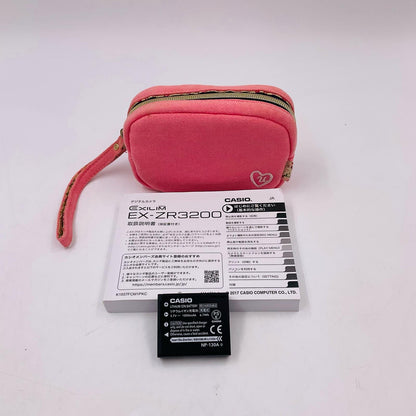 【全額返金保証】【最速発送】CASIO コンパクトデジタルカメラ HIGH SPEED EXILIM EX-ZR3200VP [ビビットピンク] 美品 動作確認済