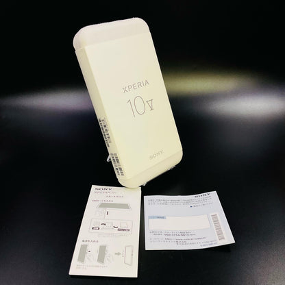 【全額返金保証】【最速発送】Sony Xperia 10V 128GB ホワイト 楽天モバイル SIMフリー XQ-DC44 白ロム 動作確認済