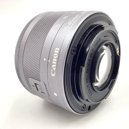 【全額返金保証】【最速発送】Canon EF-M15-45mm F3.5-6.3 IS STM [シルバー] 動作確認済