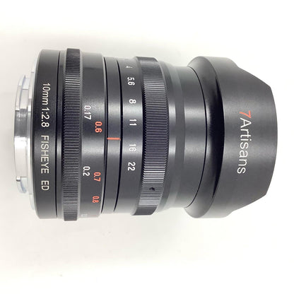 【全額返金保証】【最速発送】七工匠 7artisans 10mm f/2.8 フィッシュアイ ED 美品 動作確認済