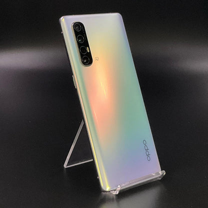 【全額返金保証】【最速発送】OPPO Reno 3 5G 128GB ミスティホワイト Softbank A001OP 白ロム 美品 動作確認済