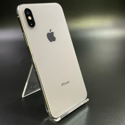 【全額返金保証】【最速発送】Apple iPhone iPhone X 64GB シルバー docomo 白ロム 動作確認済 83%