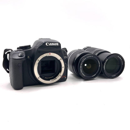 【全額返金保証】【最速発送】Canon デジタル一眼 EOS kiss X3 ダブルズームキット ブラック 美品 動作確認済