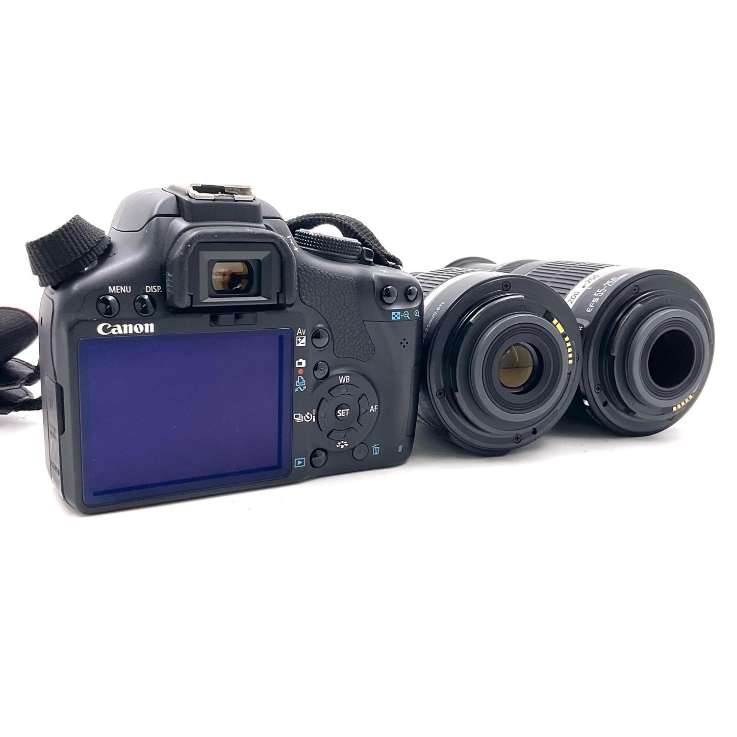【全額返金保証】【最速発送】Canon デジタル一眼 EOS kiss X3 ダブルズームキット ブラック 美品 動作確認済