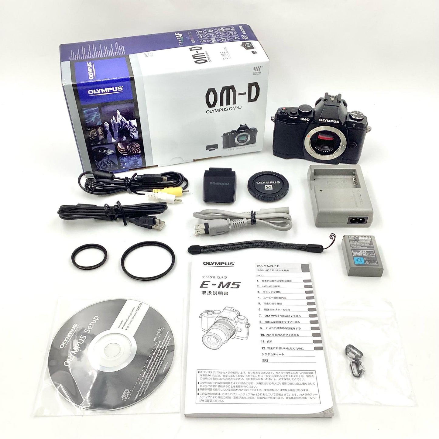 【全額返金保証】【最速発送】OLYMPUS デジタル一眼 OM-D E-M5 ボディ ブラック 美品 動作確認済