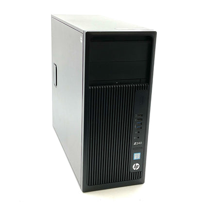 【全額返金保証】【最速発送】HP z240 Tower Workstation Intel(R) Xeon(R) CPU E3-1225 v5 @3.30GHz 16GB HDD 500GB HDD 500GB NDIVIA Quadro P2000 動作確認済