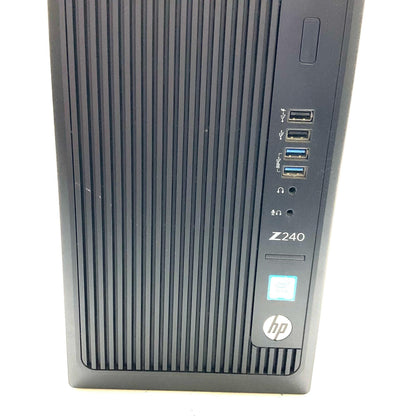 【全額返金保証】【最速発送】HP z240 Tower Workstation Intel(R) Xeon(R) CPU E3-1225 v5 @3.30GHz 16GB HDD 500GB HDD 500GB NDIVIA Quadro P2000 動作確認済