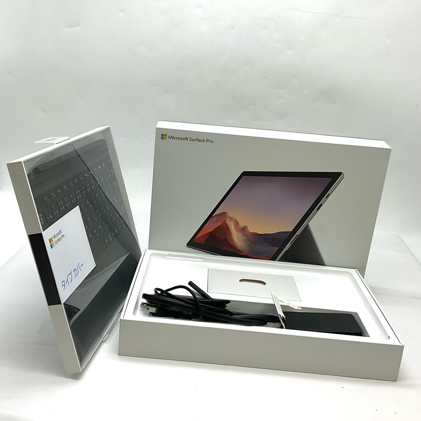 【全額返金保証】【最速発送】Microsoft Surface Pro 7 タイプカバーセット VDV-00014 / FMM-00019 i5-1035G4 8GB SSD 128GB 87.2% 美品 動作確認済