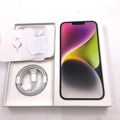【全額返金保証】【最速発送】Apple iPhone iPhone 14 Plus 128GB ホワイト SIMフリー 白ロム 動作確認済 77%