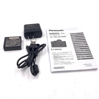 【全額返金保証】【最速発送】Panasonic デジタル一眼 LUMIX DC-G100D 美品 動作確認済