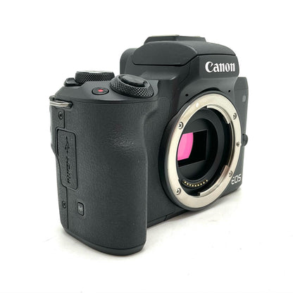 【全額返金保証】【最速発送】Canon デジタル一眼 EOS Kiss M ブラック 動作確認済