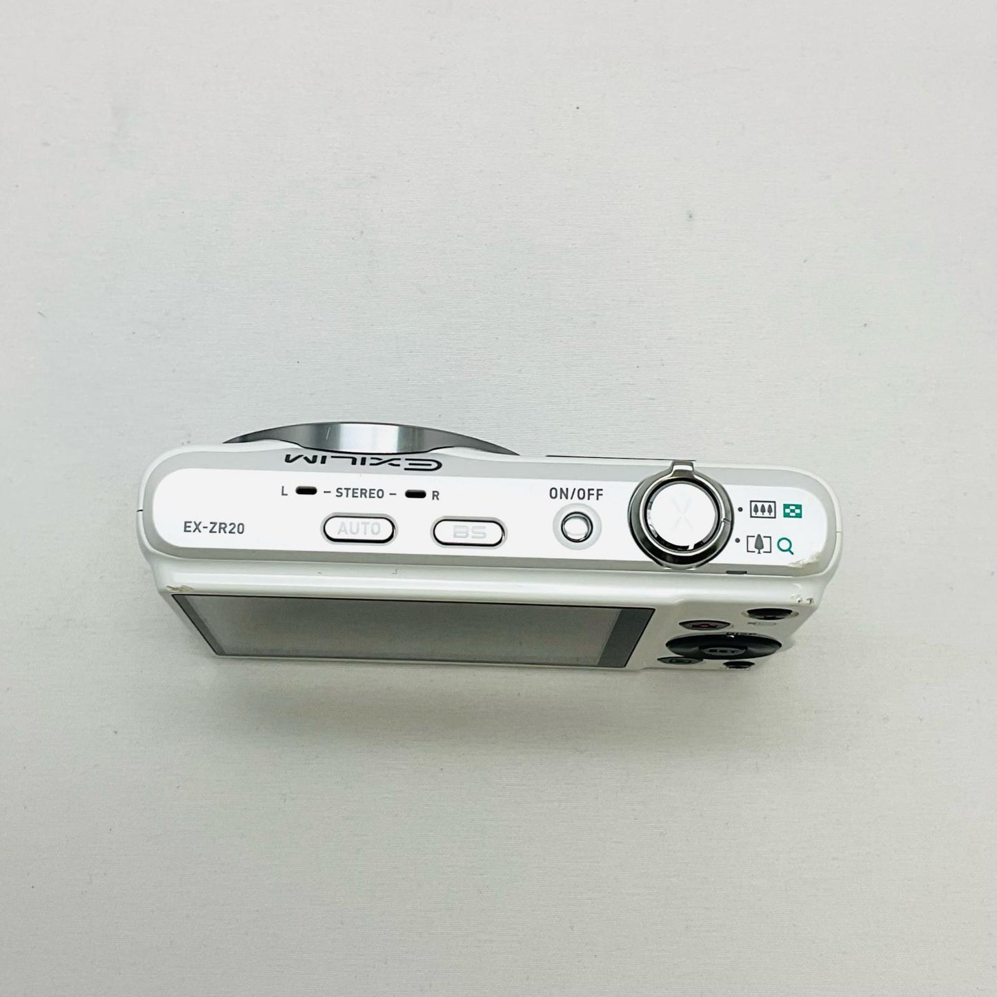 【最速発送】CASIO コンパクトデジタルカメラ HIGH SPEED EXILIM EX-ZR20WE [ホワイト]【難有】