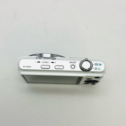 【最速発送】CASIO コンパクトデジタルカメラ HIGH SPEED EXILIM EX-ZR20WE [ホワイト]【難有】