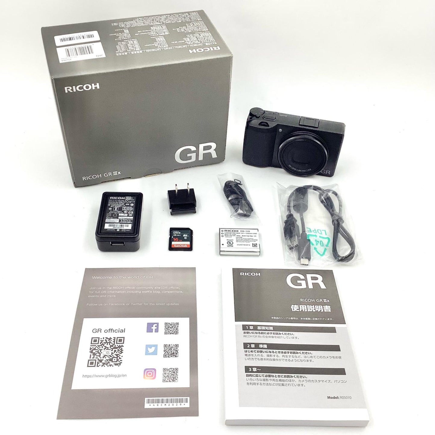 【全額返金保証】【最速発送】RICOH コンパクトデジタルカメラ GR IIIx 美品 動作確認済