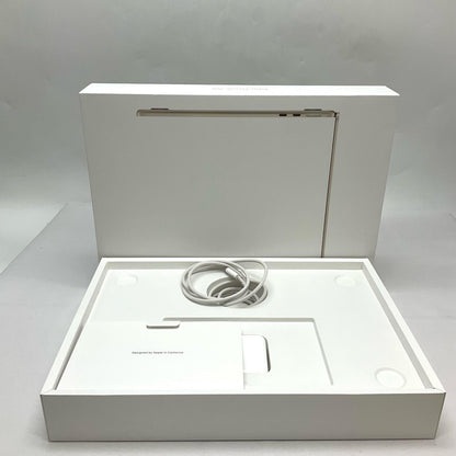 【全額返金保証】【最速発送】Apple MacBook Air 13インチ 2022 Apple M2 16GB 512GB スターライト 100% 美品 動作確認済