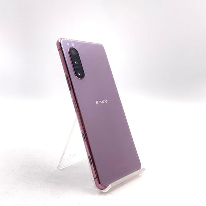 【全額返金保証】【最速発送】Sony Xperia 5 II 128GB ピンク au SIMフリー SOG02 白ロム 美品 動作確認済