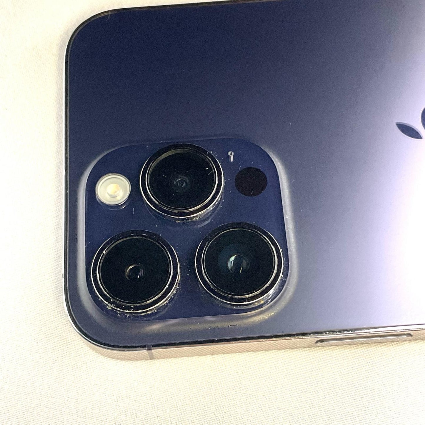 【全額返金保証】【最速発送】Apple iPhone iPhone 14 Pro Max 128GB パープル SIMフリー 白ロム 動作確認済 85%